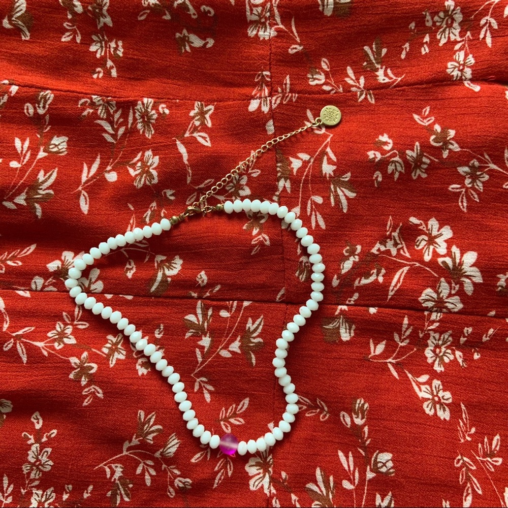 JM Collection beaded choker necklace